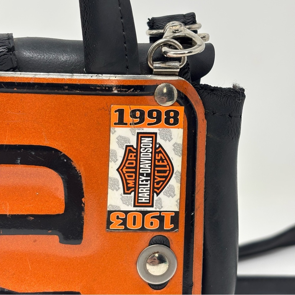 Harley-Davidson Little Earth License Plate Bag Purse Handbag Crossbody - Picture 3 of 16